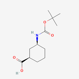 cis-(1R,3S)-3-[(2-methylpropan-2-yl)oxycarbonylamino]cyclohexane-1-carboxylic acid CAS 222530-33-8