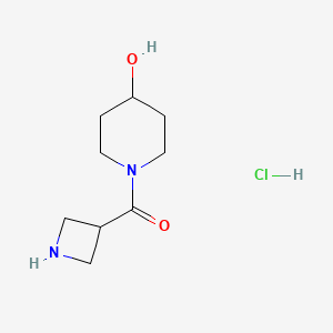 azetidin-3-yl-(4-hydroxypiperidin-1-yl)methanone;hydrochloride CAS 2227204-99-9