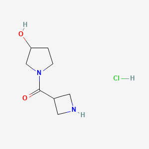 azetidin-3-yl-(3-hydroxypyrrolidin-1-yl)methanone;hydrochloride CAS 2227205-27-6