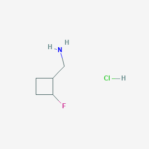 (2-fluorocyclobutyl)methanamine;hydrochloride CAS 2227206-43-9