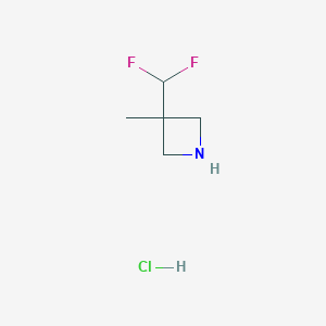 3-(difluoromethyl)-3-methylazetidine;hydrochloride CAS 2227206-51-9