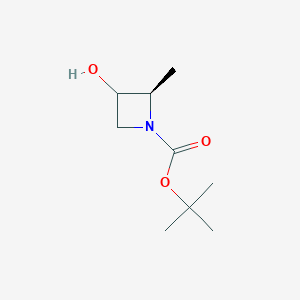 tert-butyl (2R)-3-hydroxy-2-methylazetidine-1-carboxylate CAS 2231670-04-3