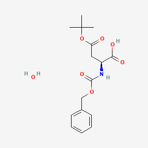 (2S)-4-[(2-methylpropan-2-yl)oxy]-4-oxo-2-(phenylmethoxycarbonylamino)butanoic acid;hydrate CAS 229957-50-0
