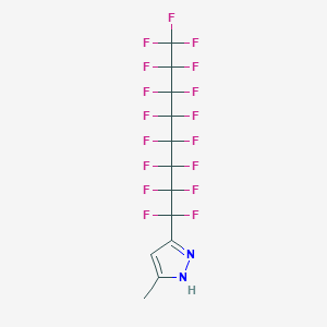 3-(1,1,2,2,3,3,4,4,5,5,6,6,7,7,8,8,8-heptadecafluorooctyl)-5-methyl-1H-pyrazole CAS 243659-12-3