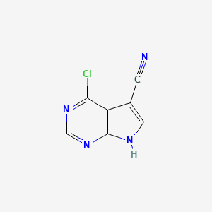 4-chloro-7H-pyrrolo[2,3-d]pyrimidine-5-carbonitrile CAS 24391-41-1