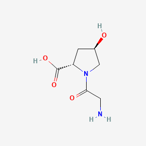 (2S,4R)-1-(2-aminoacetyl)-4-hydroxypyrrolidine-2-carboxylic acid CAS 24587-32-4