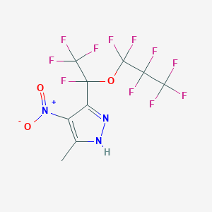 5-methyl-4-nitro-3-[1,2,2,2-tetrafluoro-1-(1,1,2,2,3,3,3-heptafluoropropoxy)ethyl]-1H-pyrazole CAS 247170-16-7