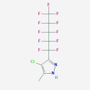 4-chloro-5-methyl-3-(1,1,2,2,3,3,4,4,5,5,5-undecafluoropentyl)-1H-pyrazole CAS 247220-87-7