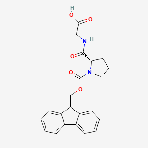 2-[[(2S)-1-(9H-fluoren-9-ylmethoxycarbonyl)pyrrolidine-2-carbonyl]amino]acetic acid CAS 250695-65-9