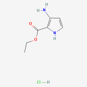 ethyl 3-amino-1H-pyrrole-2-carboxylate;hydrochloride CAS 252932-49-3