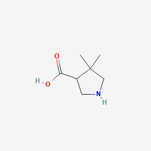 4,4-dimethylpyrrolidine-3-carboxylic acid CAS 261896-35-9