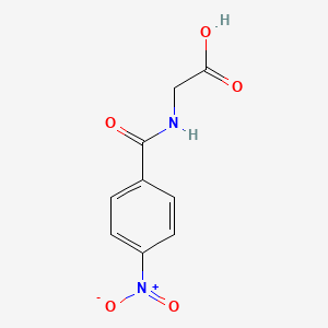 2-[(4-nitrobenzoyl)amino]acetic acid CAS 2645-07-0