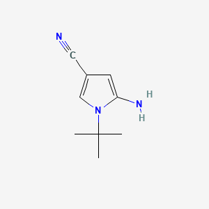 5-amino-1-tert-butylpyrrole-3-carbonitrile CAS 269726-49-0