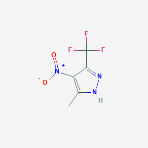 5-methyl-4-nitro-3-(trifluoromethyl)-1H-pyrazole CAS 27116-80-9