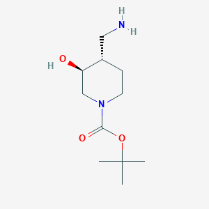 tert-butyl (3S,4S)-4-(aminomethyl)-3-hydroxypiperidine-1-carboxylate CAS 279247-20-0