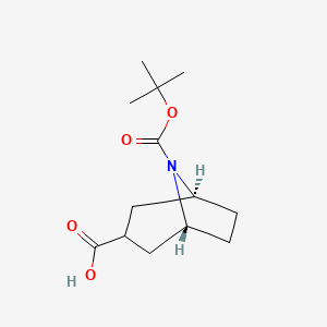 (1R,5S)-8-[(2-methylpropan-2-yl)oxycarbonyl]-8-azabicyclo[3.2.1]octane-3-carboxylic acid CAS 280762-00-7