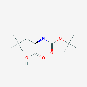 (2R)-4,4-dimethyl-2-[methyl-[(2-methylpropan-2-yl)oxycarbonyl]amino]pentanoic acid CAS 287210-83-7