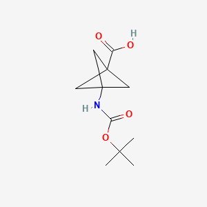 3-[(2-methylpropan-2-yl)oxycarbonylamino]bicyclo[1.1.1]pentane-1-carboxylic acid CAS 303752-38-7