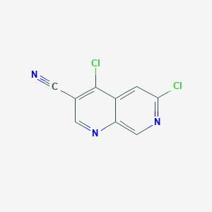 4,6-dichloro-1,7-naphthyridine-3-carbonitrile CAS 305371-45-3