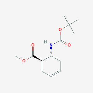 methyl (1R,6R)-6-[(2-methylpropan-2-yl)oxycarbonylamino]cyclohex-3-ene-1-carboxylate CAS 323196-39-0