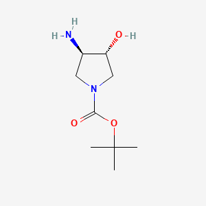 tert-butyl (3R,4R)-3-amino-4-hydroxypyrrolidine-1-carboxylate CAS 330681-18-0