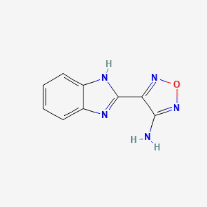4-(1H-benzimidazol-2-yl)-1,2,5-oxadiazol-3-amine CAS 332026-86-5