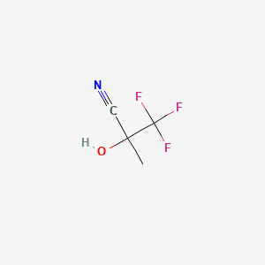3,3,3-trifluoro-2-hydroxy-2-methylpropanenitrile CAS 335-08-0