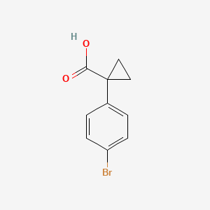 1-(4-bromophenyl)cyclopropane-1-carboxylic acid CAS 345965-52-8