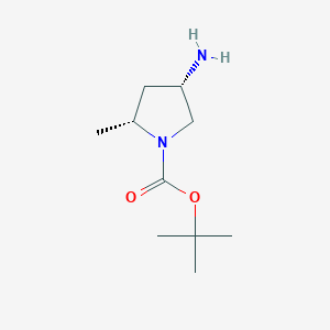 tert-butyl (2R,4S)-4-amino-2-methylpyrrolidine-1-carboxylate CAS 348165-60-6
