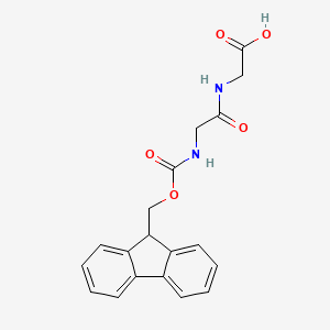 2-[[2-(9H-fluoren-9-ylmethoxycarbonylamino)acetyl]amino]acetic acid CAS 35665-38-4