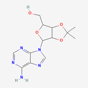 [4-(6-aminopurin-9-yl)-2,2-dimethyl-3a,4,6,6a-tetrahydrofuro[3,4-d][1,3]dioxol-6-yl]methanol CAS 362-75-4
