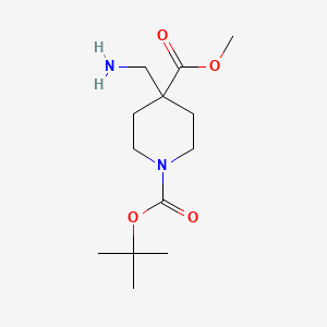 1-O-tert-butyl 4-O-methyl 4-(aminomethyl)piperidine-1,4-dicarboxylate CAS 362703-35-3