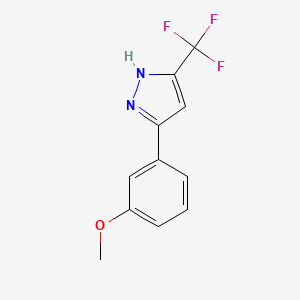 3-(3-methoxyphenyl)-5-(trifluoromethyl)-1H-pyrazole CAS 365427-25-4