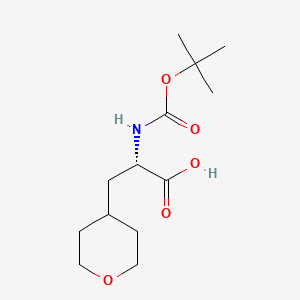(2S)-2-[(2-methylpropan-2-yl)oxycarbonylamino]-3-(oxan-4-yl)propanoic acid CAS 368866-33-5