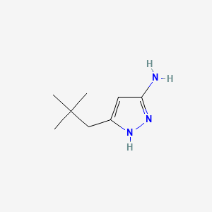 5-(2,2-dimethylpropyl)-1H-pyrazol-3-amine CAS 377079-77-1