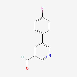 5-(4-fluorophenyl)pyridine-3-carbaldehyde CAS 381684-96-4