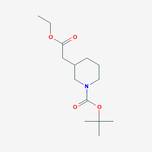 tert-butyl 3-(2-ethoxy-2-oxoethyl)piperidine-1-carboxylate CAS 384830-13-1