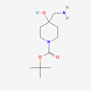 tert-butyl 4-(aminomethyl)-4-hydroxypiperidine-1-carboxylate CAS 392331-66-7