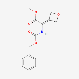 methyl 2-(oxetan-3-ylidene)-2-(phenylmethoxycarbonylamino)acetate CAS 394653-39-5