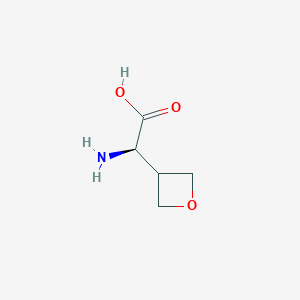 (2R)-2-amino-2-(oxetan-3-yl)acetic acid CAS 394653-43-1