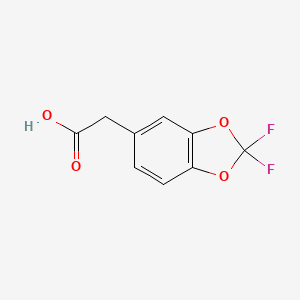 2-(2,2-difluoro-1,3-benzodioxol-5-yl)acetic acid CAS 398156-38-2