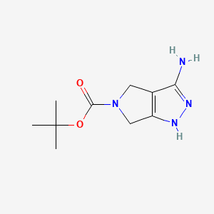 tert-butyl 3-amino-4,6-dihydro-1H-pyrrolo[3,4-d]pyrazole-5-carboxylate CAS 398491-59-3