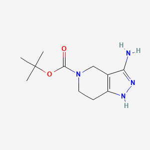 tert-butyl 3-amino-1,4,6,7-tetrahydropyrazolo[4,3-c]pyridine-5-carboxylate CAS 398491-64-0