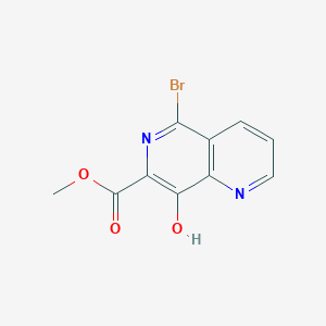 methyl 5-bromo-8-hydroxy-1,6-naphthyridine-7-carboxylate CAS 410544-37-5