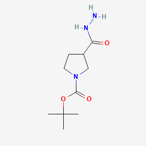 tert-butyl 3-(hydrazinecarbonyl)pyrrolidine-1-carboxylate CAS 411238-88-5