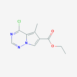 ethyl 4-chloro-5-methylpyrrolo[2,1-f][1,2,4]triazine-6-carboxylate CAS 427878-41-9