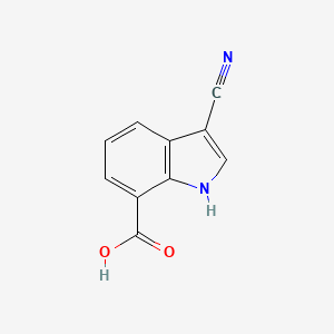 3-cyano-1H-indole-7-carboxylic acid CAS 443144-25-0