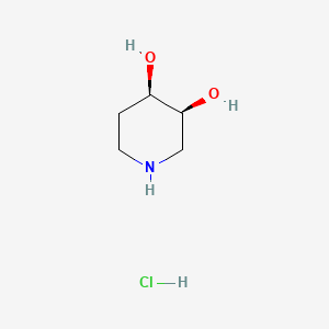 (3S,4R)-piperidine-3,4-diol;hydrochloride CAS 443648-89-3