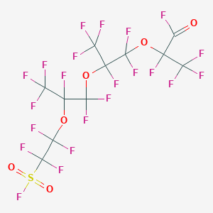 2,3,3,3-tetrafluoro-2-[1,1,2,3,3,3-hexafluoro-2-[1,1,2,3,3,3-hexafluoro-2-(1,1,2,2-tetrafluoro-2-fluorosulfonylethoxy)propoxy]propoxy]propanoyl fluoride CAS 4628-44-8