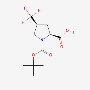 (2S,4S)-1-[(2-methylpropan-2-yl)oxycarbonyl]-4-(trifluoromethyl)pyrrolidine-2-carboxylic acid CAS 470482-41-8